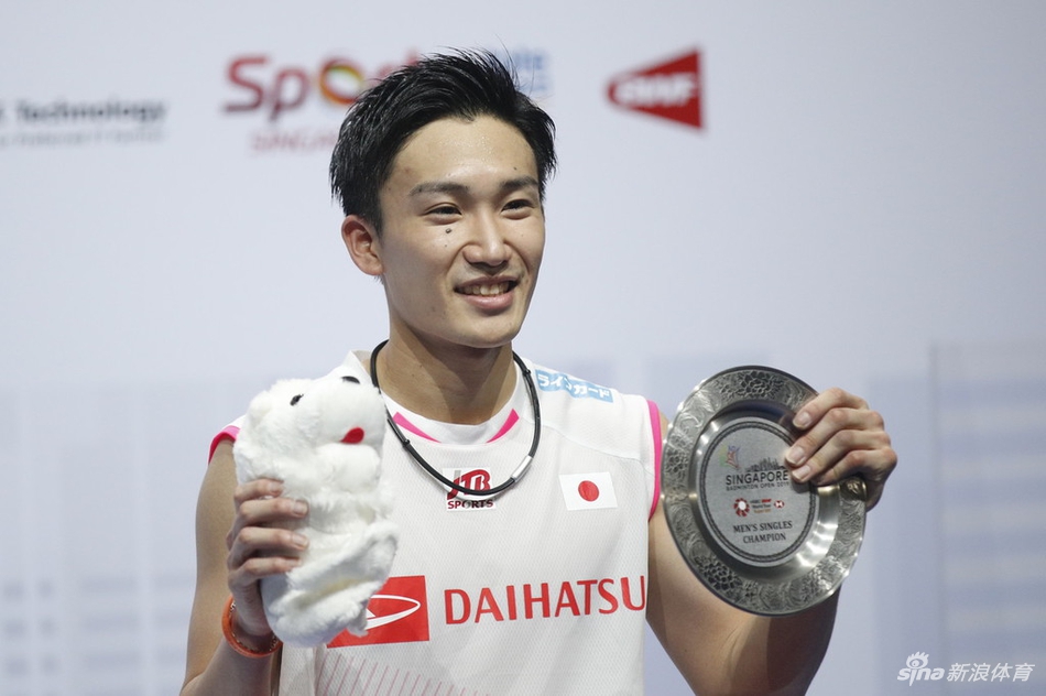 新加坡赛桃田贤斗男单夺冠
