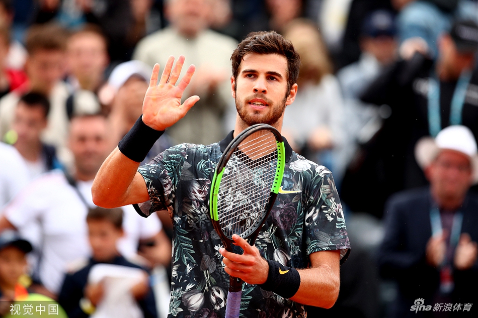 斯洛伐克帅哥克里赞3-6/5-7/6-4/6-2/6-3逆转哈萨克斯坦一哥库库什金