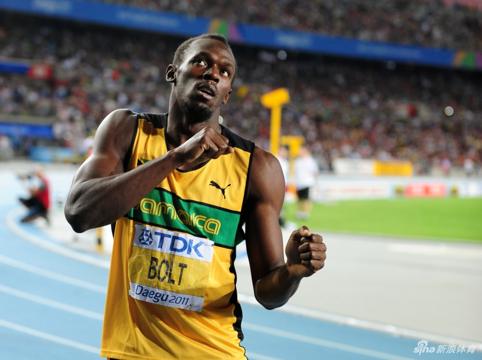 博尔特在北京奥运会打破100米纪录