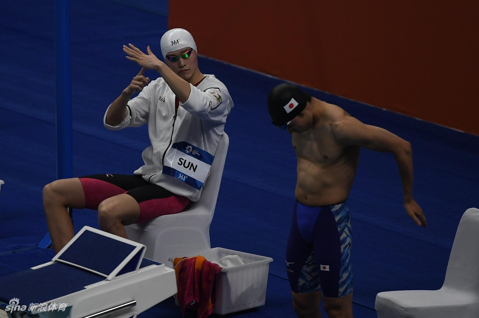 直击亚运男子400米自孙杨夺金