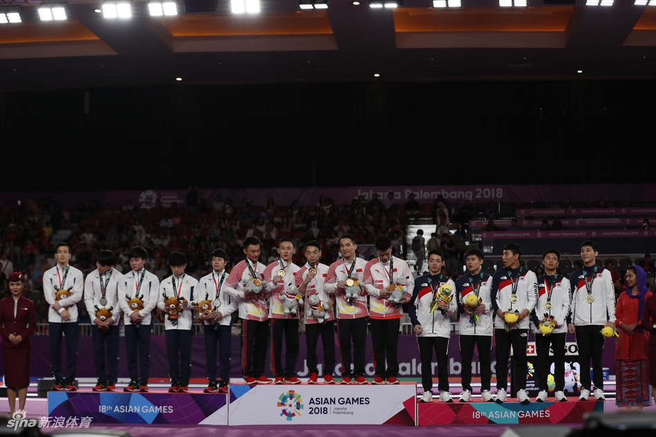 新浪直击亚运体操男团中国夺冠