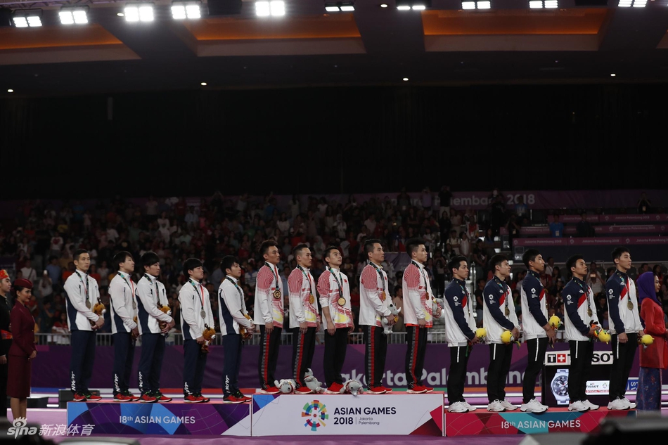新浪直击亚运体操男团中国夺冠