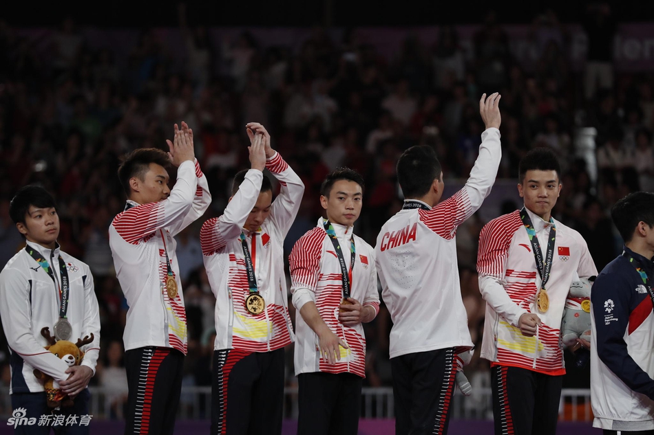 新浪直击亚运体操男团中国夺冠