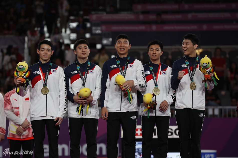 新浪直击亚运体操男团中国夺冠