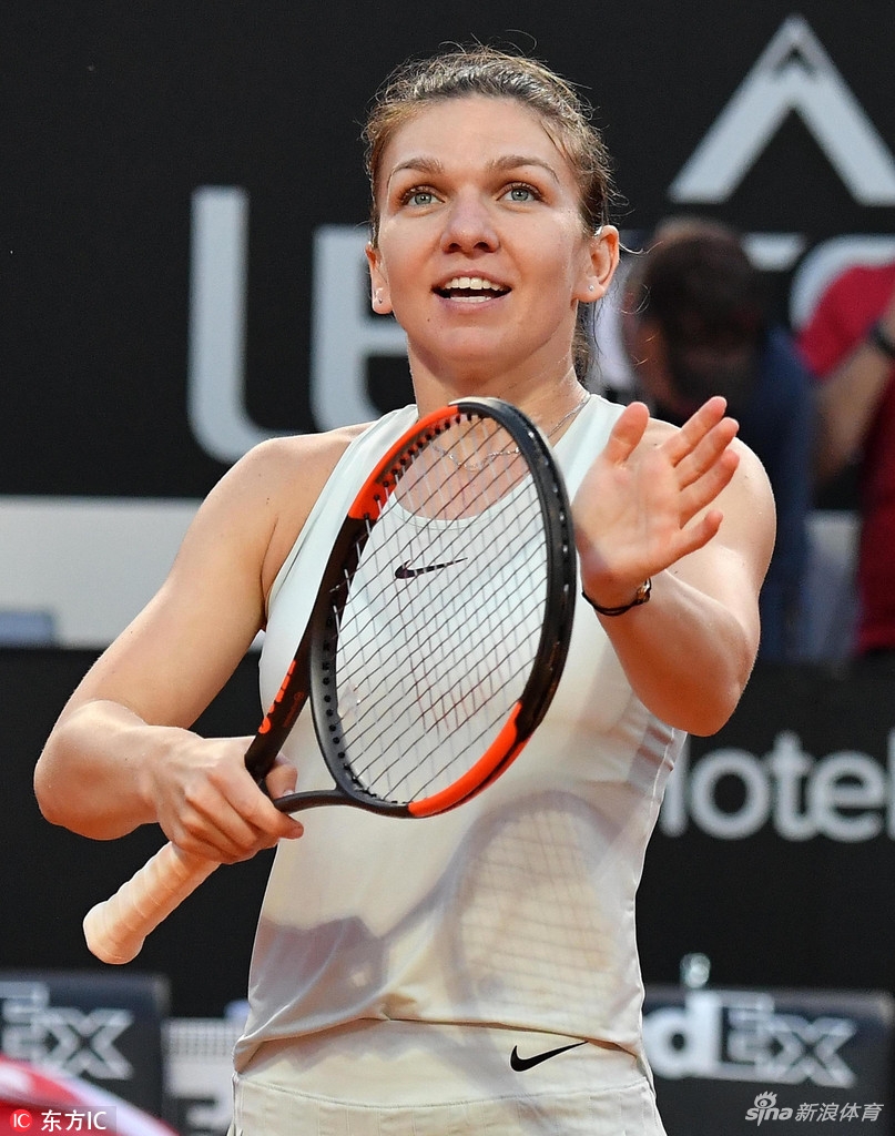 5 / 18 2018年wta罗马公开赛女单半决赛:哈勒普2-1莎拉波娃 0