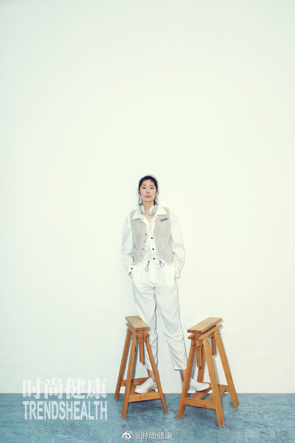 朱婷为《时尚健康》杂志拍写真