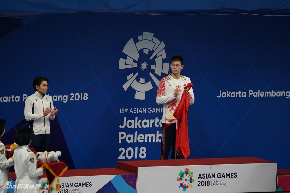 直击亚运男子400米自孙杨夺金