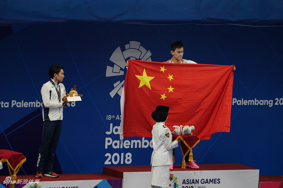 直击亚运男子400米自孙杨夺金