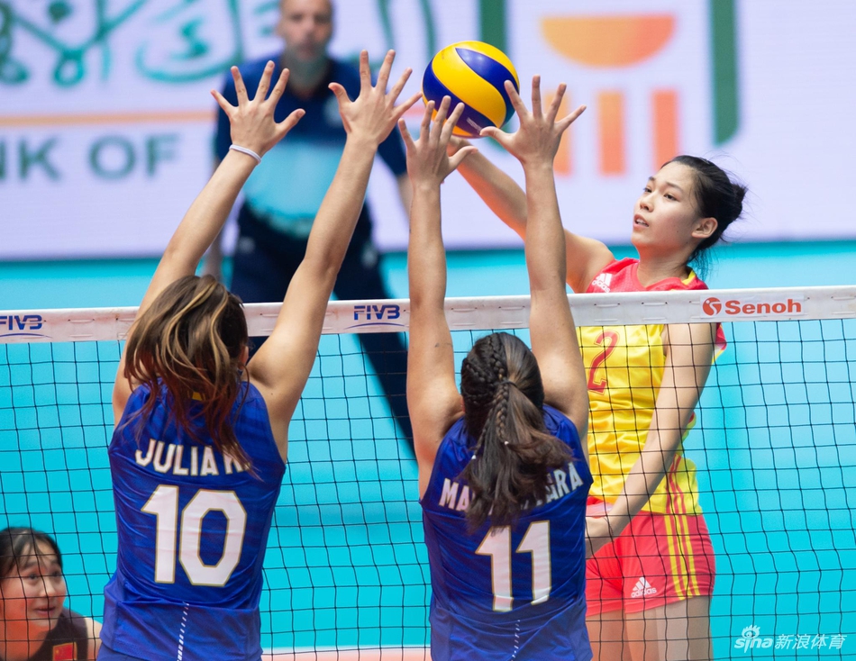 U18女排世锦赛中国3-0巴西