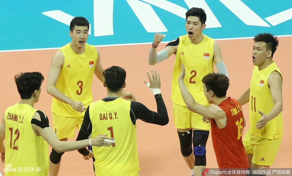 世联赛北仑站中国男排0-3法国