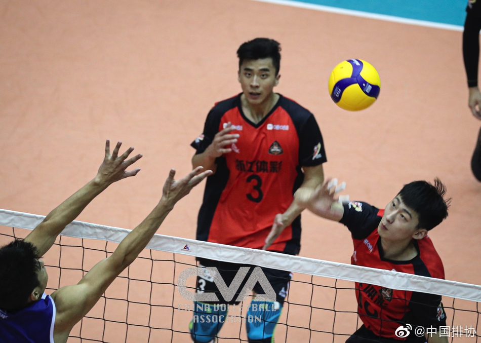 男排全锦赛浙江3-2江苏进决赛