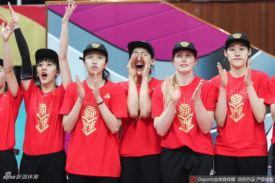 北京女排夺冠颁奖仪式