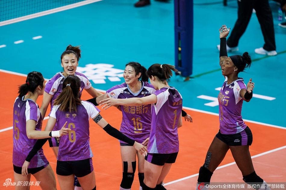 女排决赛天津3-1上海夺冠