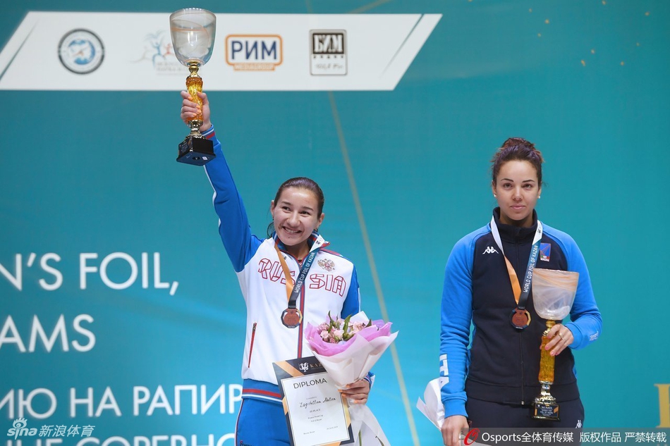 花剑世界杯喀山站石h获亚军