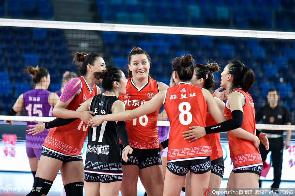 联赛广东女排3-0北京