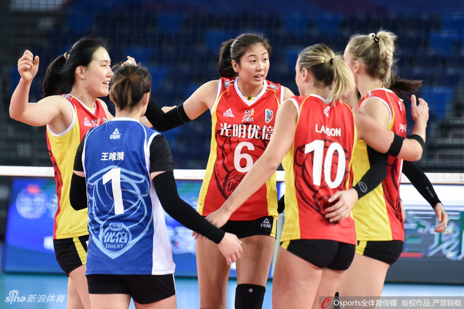 上海女排3-0广东获联赛第三