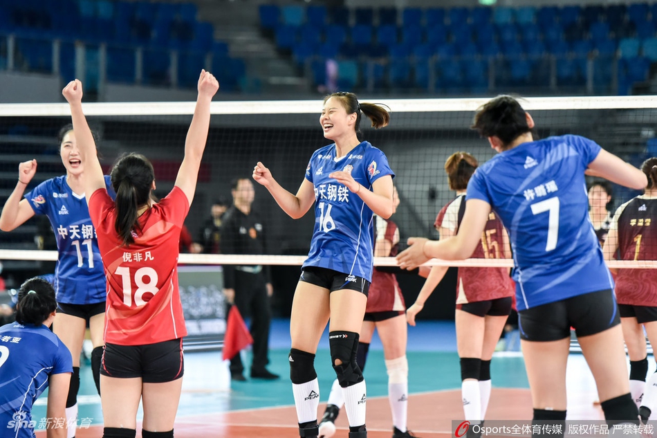 排超决赛天津女排3-1江苏夺冠