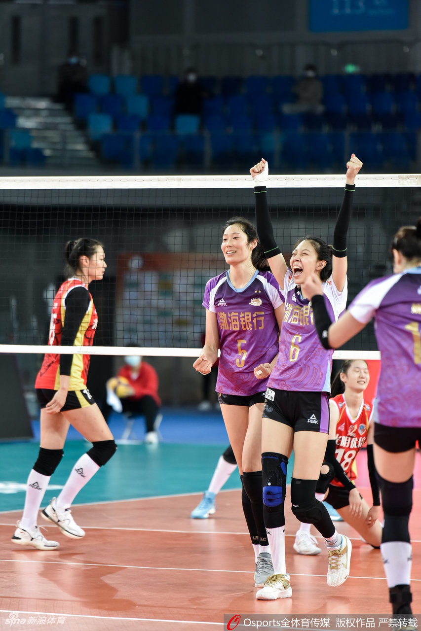 联赛天津女排3-0上海