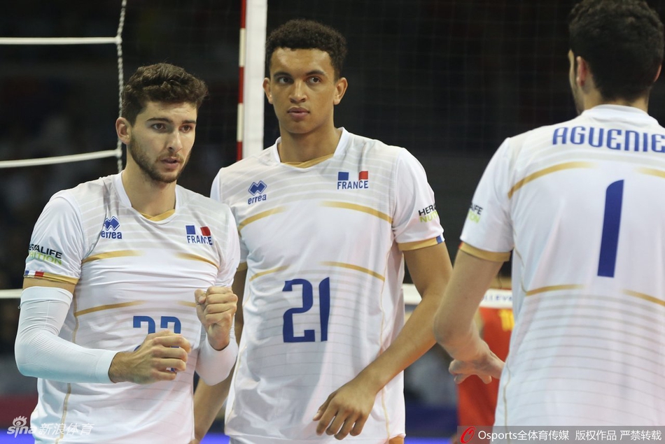 世联赛北仑站中国男排0-3法国