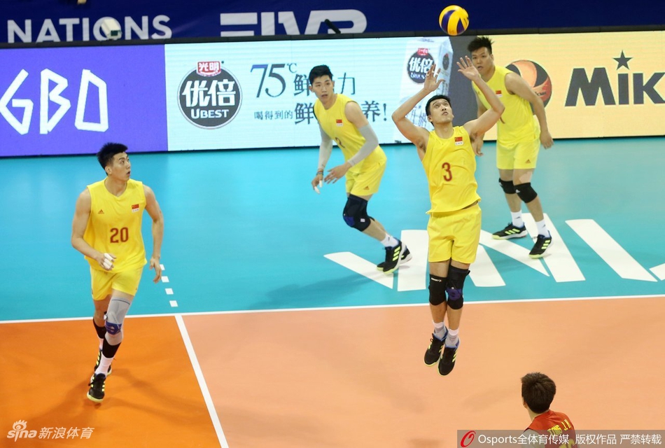 世联赛北仑站中国男排0-3法国