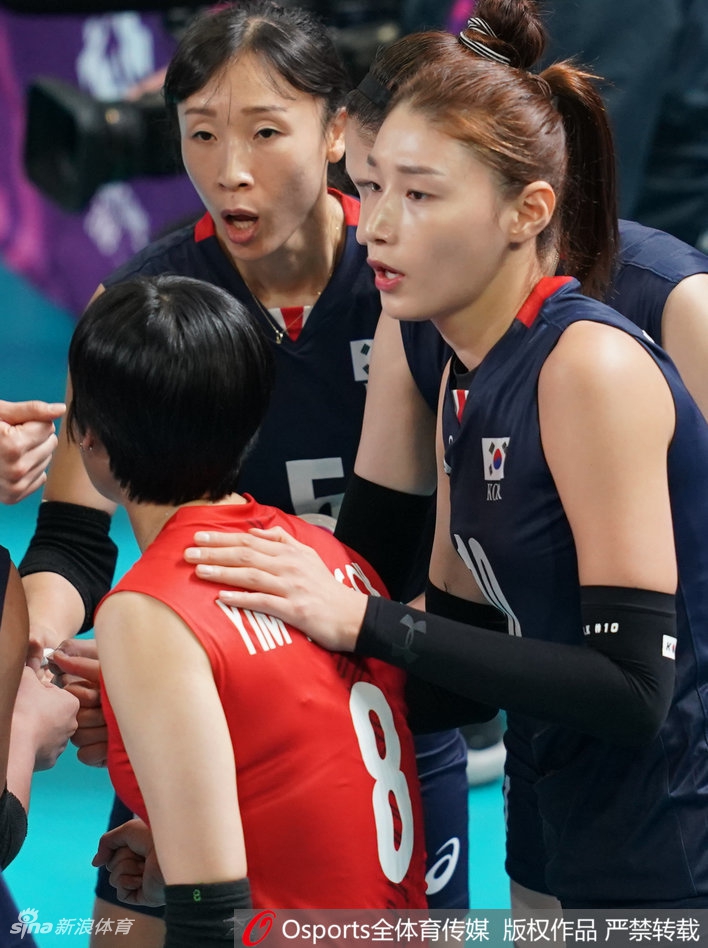 亚运女排小组赛中国3-0韩国