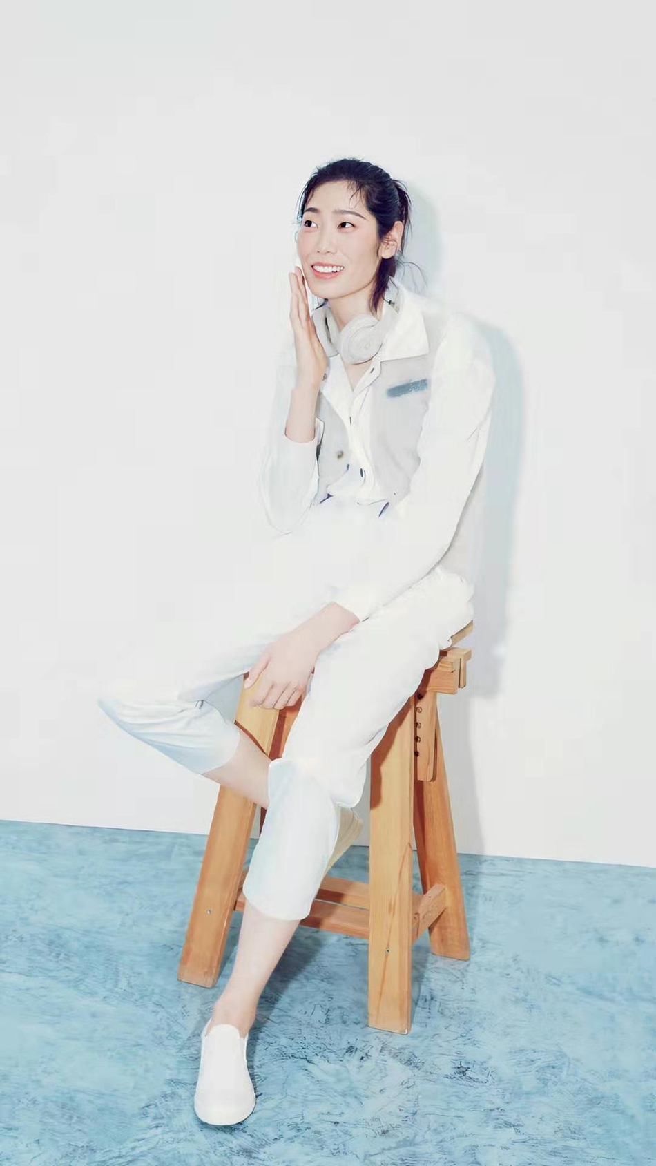 朱婷为《时尚健康》杂志拍写真