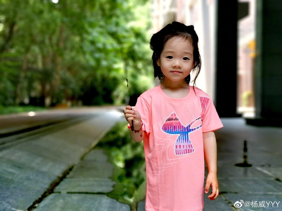 杨威亲上阵带儿女练体操