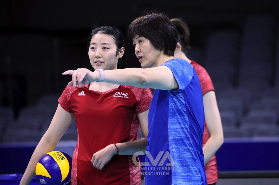 中国排协直击中国女排训练