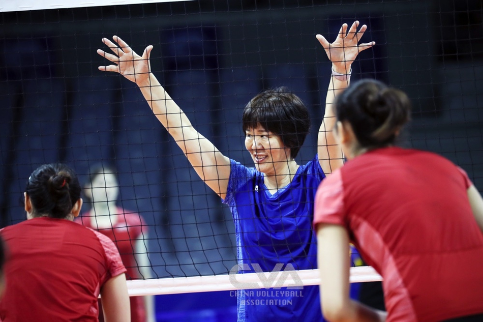 中国排协直击中国女排训练