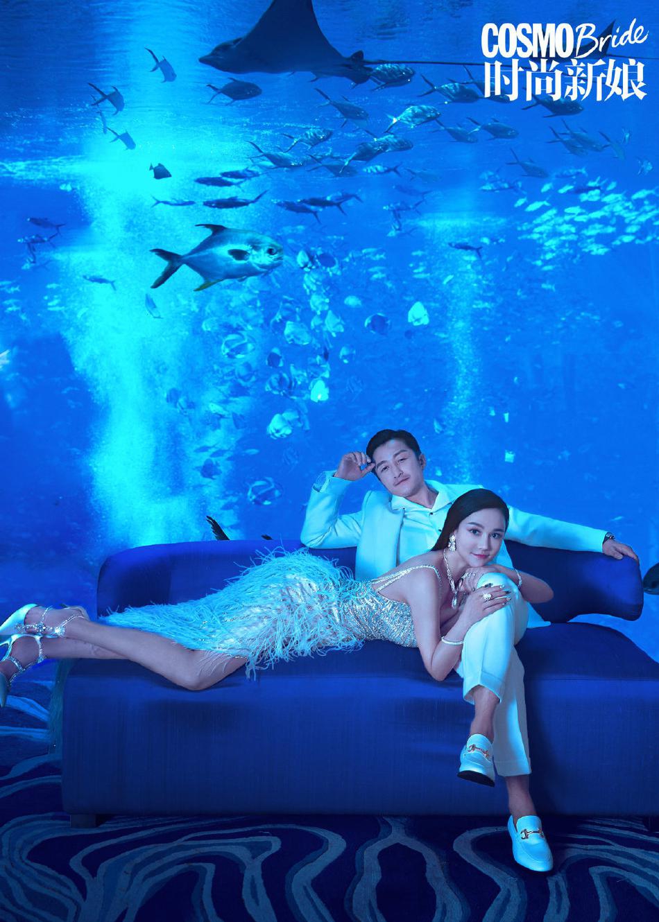 邹市明和妻子最新时尚大片