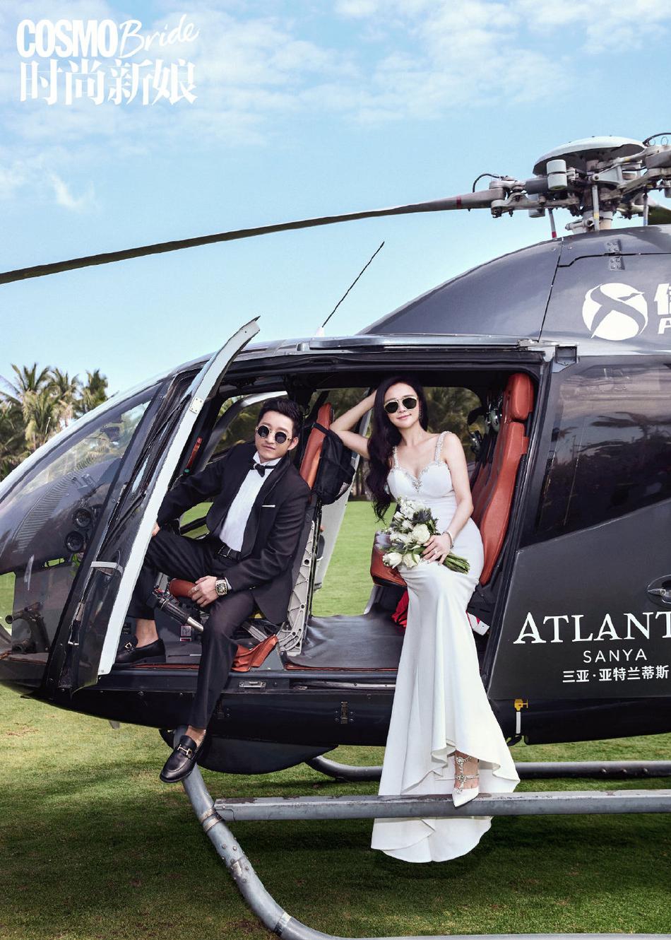 邹市明和妻子最新时尚大片