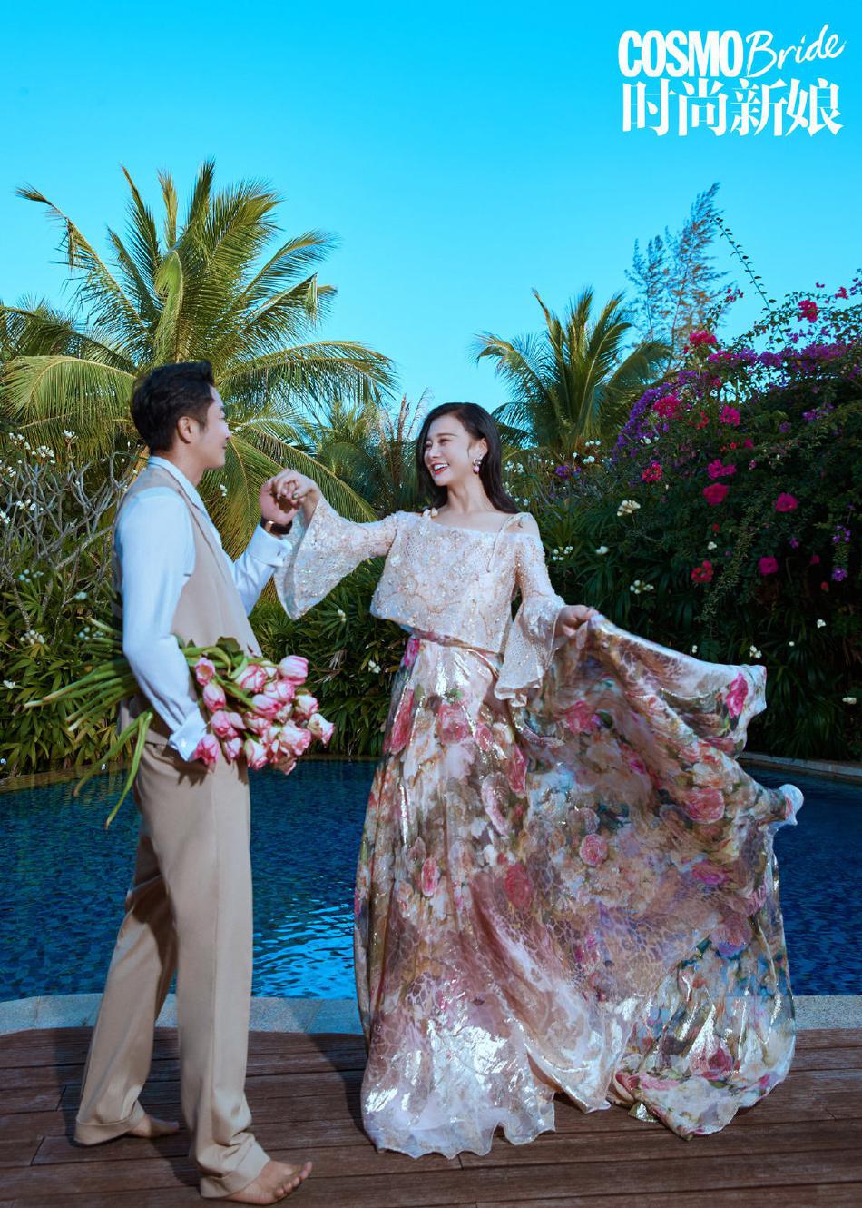 邹市明和妻子最新时尚大片