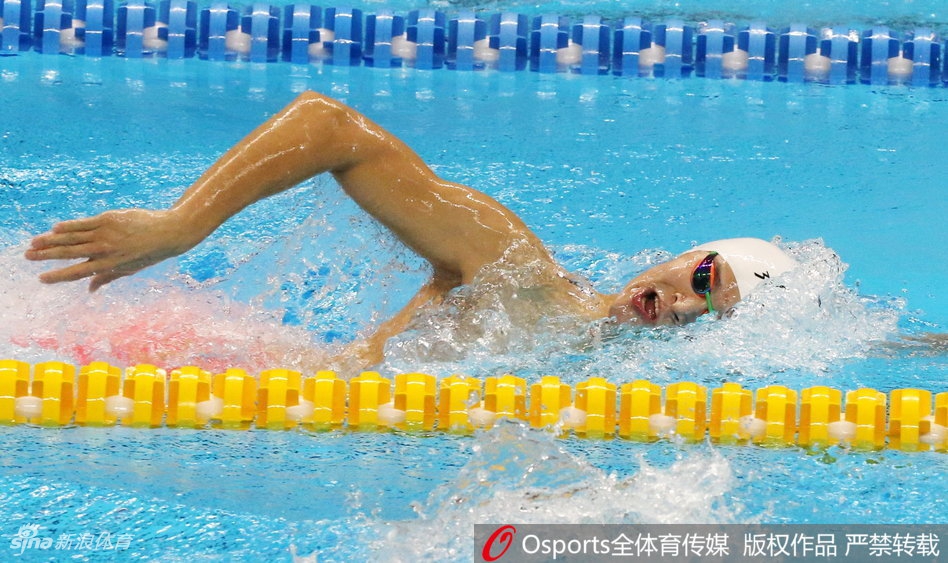 亚运男子1500米自孙杨夺冠
