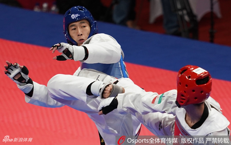 亚运跆拳道63公斤赵帅摘银