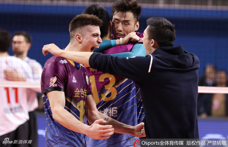 排超决赛③上海男排3-0北京