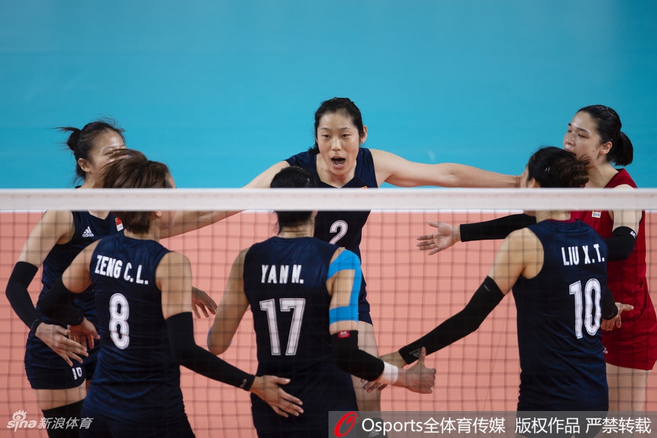 亚运女排小组赛中国3-0中国台北