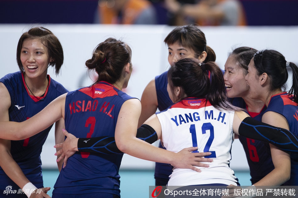 亚运女排小组赛中国3-0中国台北