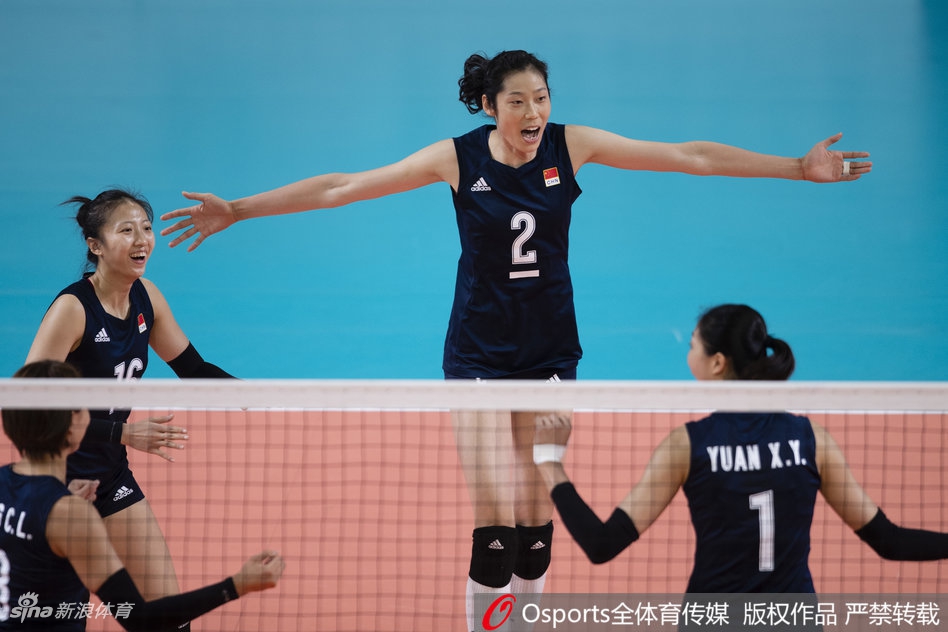亚运女排小组赛中国3-0中国台北