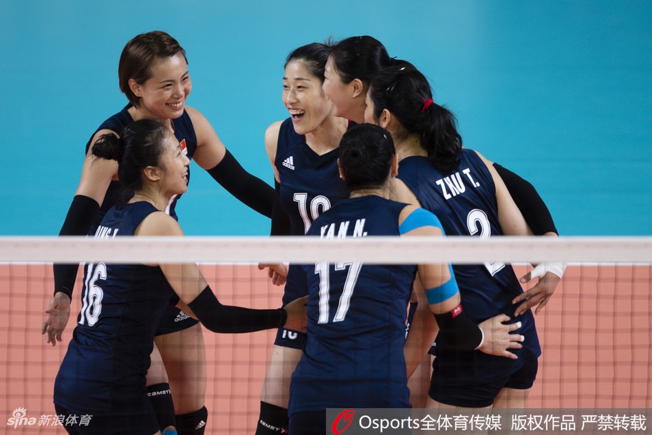 亚运女排小组赛中国3-0中国台北