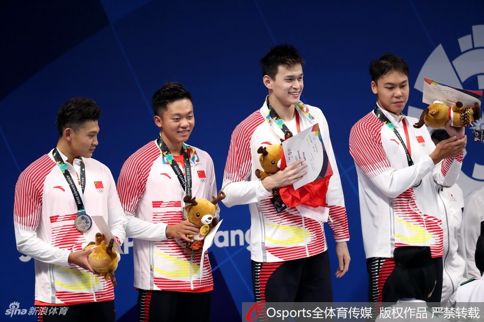 亚运男子4x100自接力中国亚军