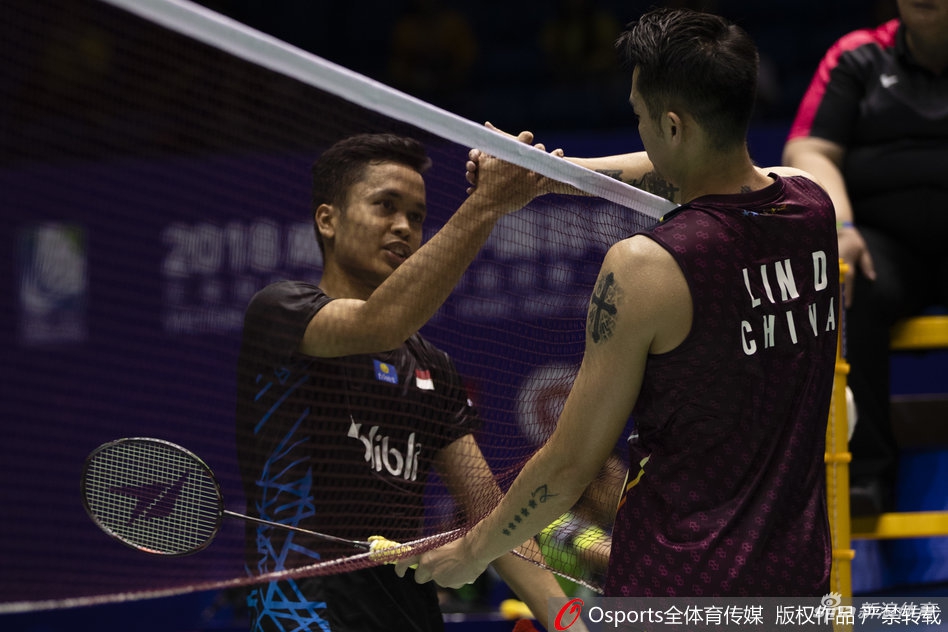 中羽赛首轮林丹1-2金廷
