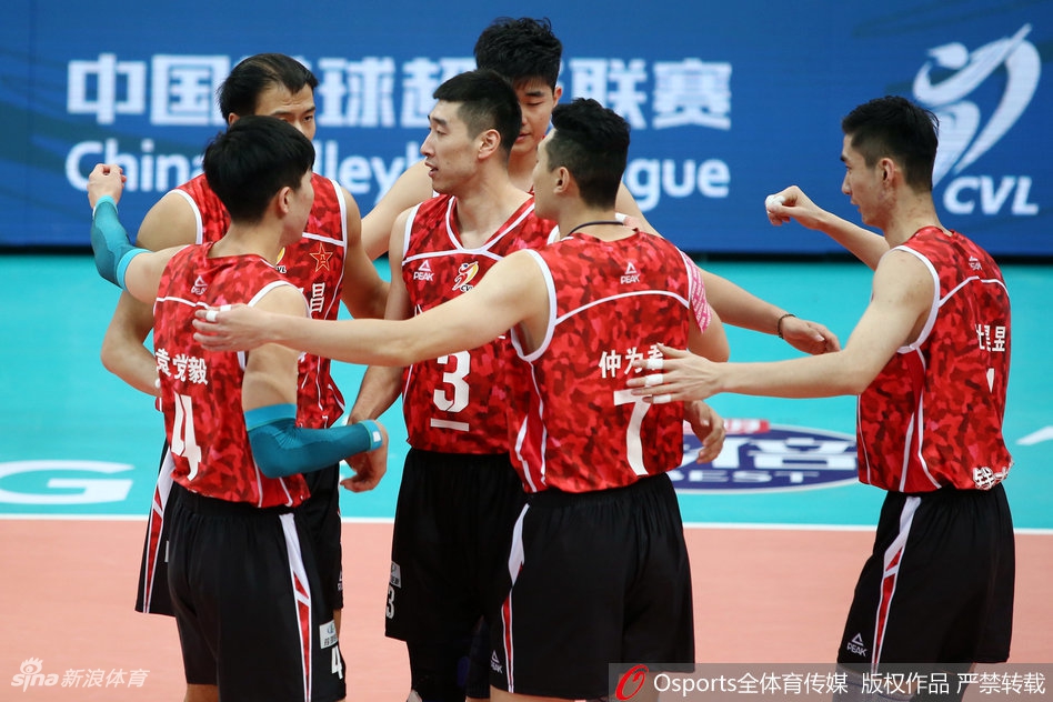 排超北京男排3-0八一男排