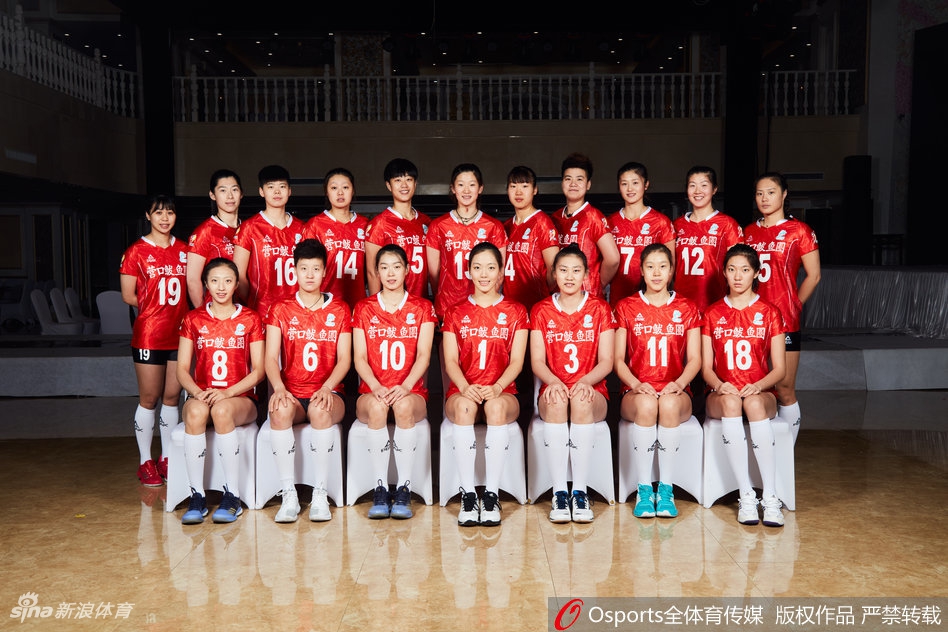 辽宁女排官方写真丁霞领衔