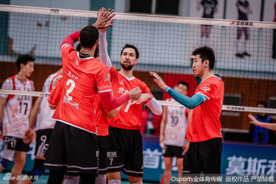 排超八强战北京男排3-1山东