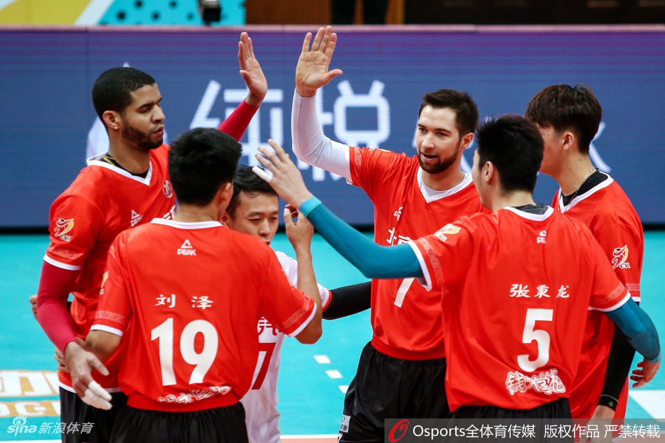 排超八强战北京男排3-1山东