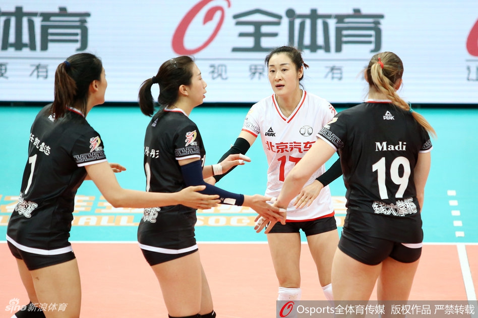 排超八强战北京女排3-2山东