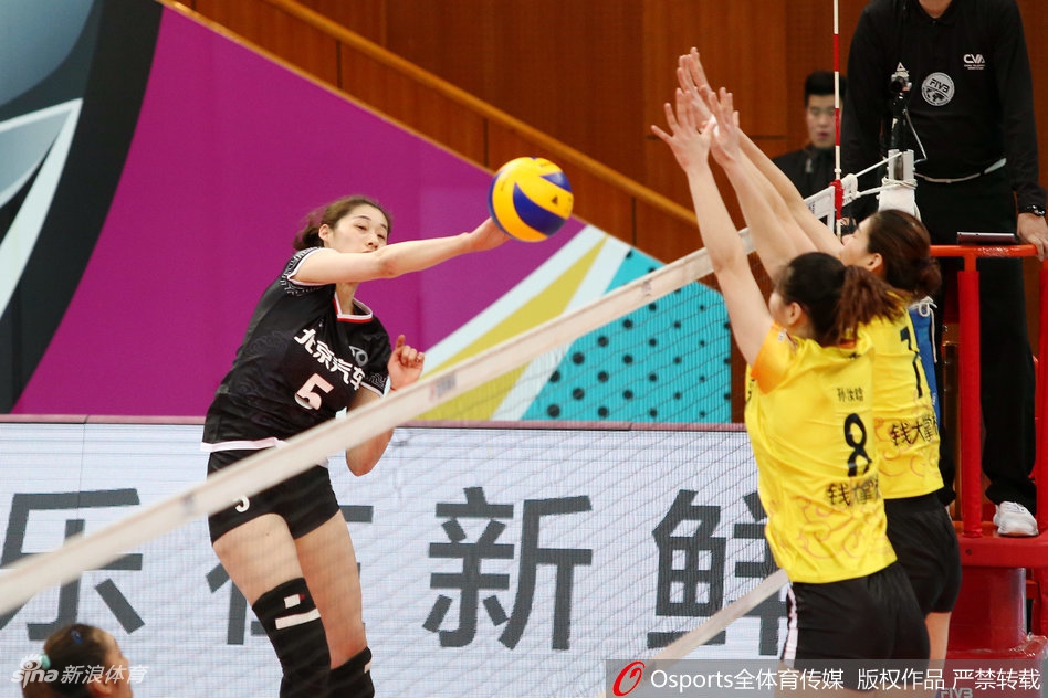 排超八强战北京女排3-2山东