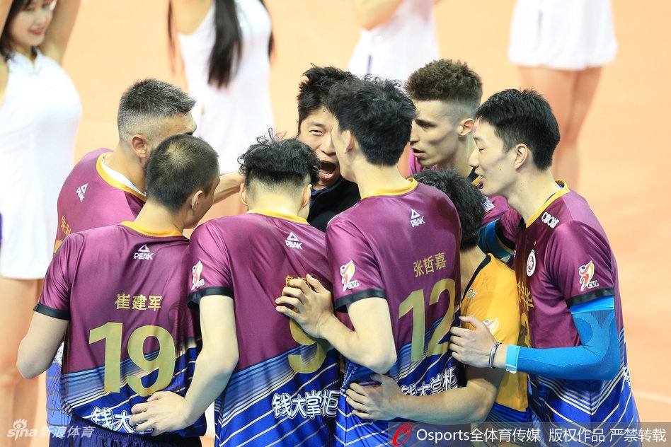 排超决赛②上海男排3-2北京