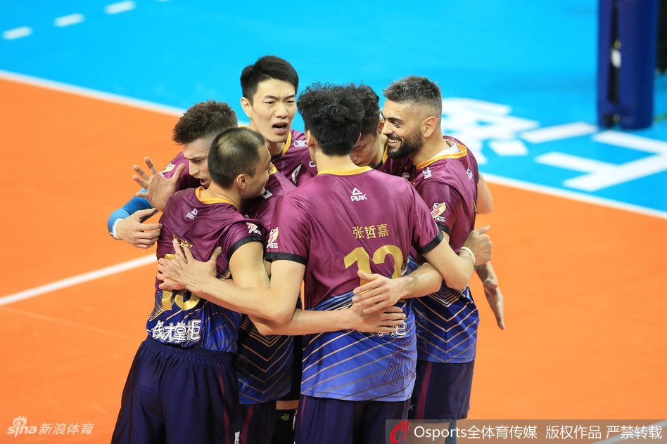 排超决赛②上海男排3-2北京