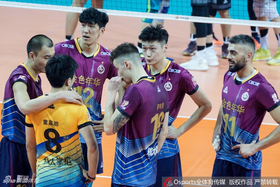 排超决赛②上海男排3-2北京